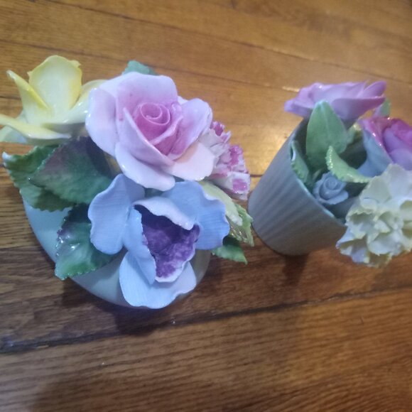 Antique fine Bone China BOUQUET 💐 POTTERY SCULPTURE! ENGLISH - Picture 12 of 14